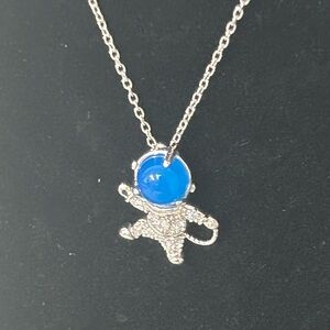 sterling silver Astronaut necklace